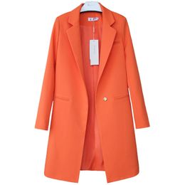 Spring Autumn Blazers Women Small suit Plus size Long sleeve jacket Casual tops female Slim Wild Blazers Windbreaker coat T200319