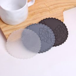 1pcs Silicone Fower Kitchen Dining Table Decortion Heat Insulation Resistant Mat Pad Cup Holder Coaster Placemat Kitchen Tools