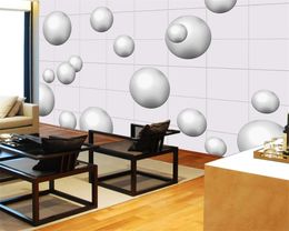 Elegant Sphere 3d Wallpaper Simple Sphere Image Geometric Atmosphere Living Room Background Wall 3d Geometric Wallpaper