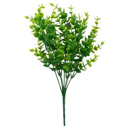 Artificial Boxwood Stems Greenery Stems Artificial Plants Outdoor Resistant Fake Plants for Farmhouse Home Garden Wedding Pati KKB306