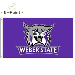 NCAA Weber State Wildcats Flag 3*5ft (90cm*150cm) Polyester flag Banner decoration flying home & garden flag Festive gifts