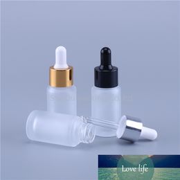 6pcs/lot Empty Frost Dropper Bottles Glass Essential Oil Liquid Aromatherapy Pipette Perfume Container