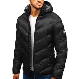Winter Jacket Men Fashion Hooded Male Warm Parka Jacket Mens Solid Thick Jackets and Coats Man Cotton Winter Parkas XS-3XL 201114