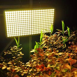 Kostenlose Lieferung 300W Quadratisches volles Spektrum LED Wachsen Lichtweiß Kein Geräusch Pflanzenlicht Große Beleuchtungsfläche CE FCC ROHS