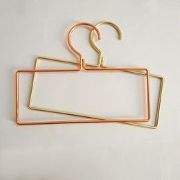 Metal Iron Cloth Hanger Rose Gold Hanging Rack for Tie Pants Scarf