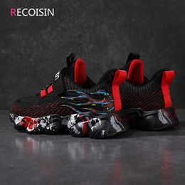 RECOISIN Spring Sneakers Kids Sports Shoes For Boys Fashion Casual Children Shoes Boys Running Student Shoes Chaussure Enfant 211022