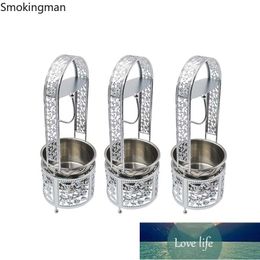 1PC New Creative Metal Silver Hookah Harcoal Charcoal Basket For Narguile Shisha Narguile Accessories