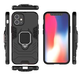 Shockproof Phone Case For iPhone 12 mini 12 11 Pro MAX XS XR XS MAX 7 8 Plus With Ring Holder Back Cover