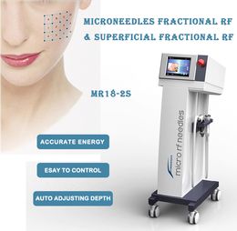 2 in 1 Microneedling Fractional RF Stretch Marks Removal Machine Skin Tighten Wrinkles Reduction Microneedle Anti Aging Remove Acne Scars