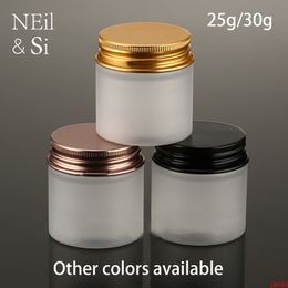 30g 25g Matte Plastic Cream Jar Makeup Lotion Bottle Candy Coffee Beans Pill Tea Packaging Frost Container Free Shippinggood qtys