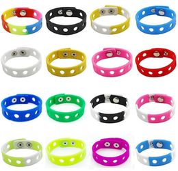 2021 Soft Silicone Sports Bracelet Wristband 18/21cm Fit Shoe Croc Buckle Charm Accessory Fashion Jewellery For Men Women Wholesale