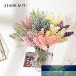 6Pcs /Bundle Pe Vanilla Spike Cheap Mini Lavender Artificial Flower Wholesale For Home Plant Wall Decoration Cereals Plant Heap