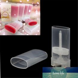1pcs 15g DIY Clear White Empty Oval Flat Tubes DeodorantBalm Container Pots Gloss Refillable Travel Bottles