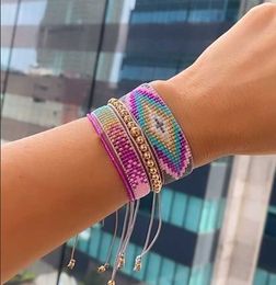Tennis Pretty Bead MIYUKI Star Bracelet Set For Women Turkish Eye Jewellery Pulseras Handmade Femme Armband Bileklik