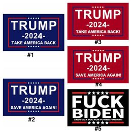 New style Trump Flag 2024 Election Flags Banner U.S. Presidential Campaign Flag Save America Again 150*90cm 5 Styles Sea Freight T9I001151