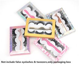 Multi-color False eyelashes box packaging Colours optional eyelash empty soft paper boxes Customised logo free ship 20
