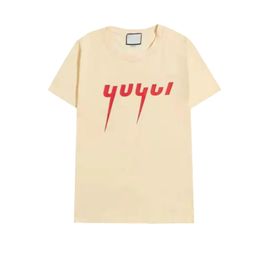 European t shirts T-Shirts European goods summer men's trend half offset letters fashion loose round neck pure cotton short sleeve t-shirt men