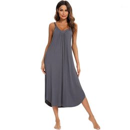 Women Sexy Camisoles Nightwear V Neck Sleep Dresses Sleepwear Summer Sleeping Nightgowns Sleepshirts & Tanks