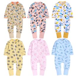 Newborn Rompers Baby Girls Boys Overalls Unisex Cotton Outerwear Infant Outfits Toddler Kids Print Clothes baby romper Pyjamas