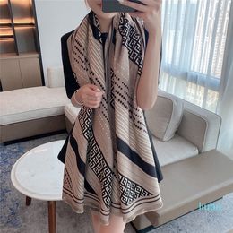 Scarf new style female European and American fringed thickening Imitation cashmere Season double-sided warm scarf all-match shawl