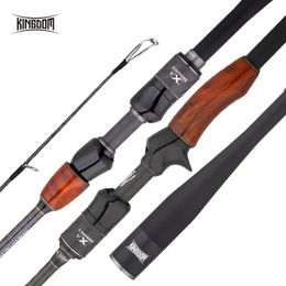 Boat Fishing Rods Kingdom Solo II FUJI Ring And SK Reel Seat Spinning Rod High Quality Wooden Handle Sea Freshwater Casting