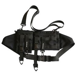 Techwear Multi-pocket Tactical Functional Waist Pack Casual Phone Pouch Outdoor Running Hip Hop Chest Rig Belt Bags Streetwear 211028