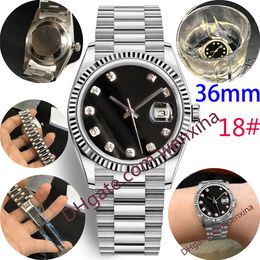 20 Quality Mens Watch Diamond Watch 36mm Classic Montre de Luxe 2813 Automático Mecânico Aço Inoxidável Mulher À Prova D 'Água Relógios