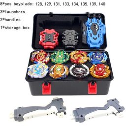 New Beyblade Burst Toys B-131 B-133 B-134 B-135 B-139 B-140 Bayblade Toupie Metal Fusion God Spinning Top Bey Blade Blades Toy X0528