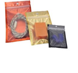 2021 new Coloured Resealable Zip Mylar Bag Aluminium Foil Bags Smell Proof Pouches Jewellery bag one side clear