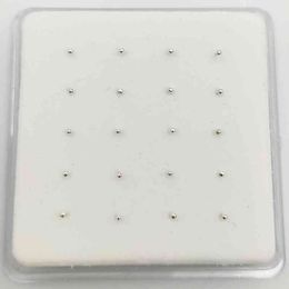 925 Sterling Silver 1.2 mm ball Nose Studs Pins Bone nez Body Piercing jewelry 20pcs/pack