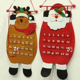 pendant for elderly UK - Decorations elderly Snowman calendar ornaments gifts atmosphere cloth Pendant