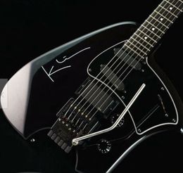 New Arrival Steve Klein Black Headless Electric Guitar Vibrato Arm Tremolo Tailpiece, HSH Pickups, Black Hardware