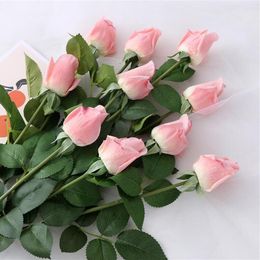 Artificial Fake Rose Simulation Roses Flowers Home Decoration for Wedding Valentine Mother Day Birthday Gift Flower