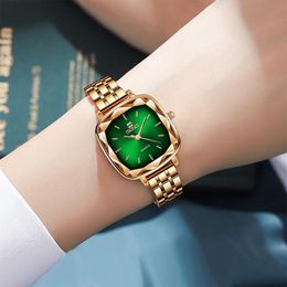 Wristwatches 2022 Square Watches For Women Fashion Quartz Watch Luxury Montre Femme Moda Relogio Feminino Drop Regalos