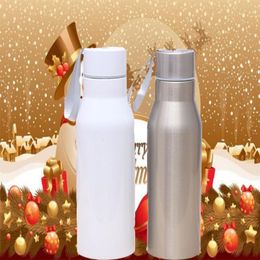 2 Colours Sublimation Small Mouth Water Bottle 304 Stainless Steel Vacuum Insulated Skinny Tumbler Reusable Travel Canteen