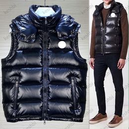 Moda erkekler yelek ceketleri sıcak lüks tasarımcı kolsuz puffer ceket parkas büyük boyutlu