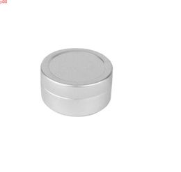 500pcs/lot 10g empty round Aluminium lip balm tins,10ml silver metal cosmetic jar containergood qty