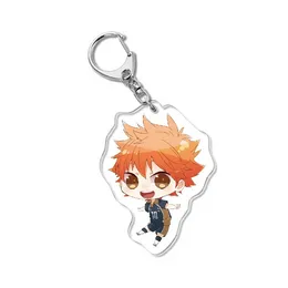 Volleyball Boy Keychain Acrylic Cute Cartoon Haikyuu Kingring Anime Tobio Kageyama Key Chain Pendant Women Accessories Llaveros