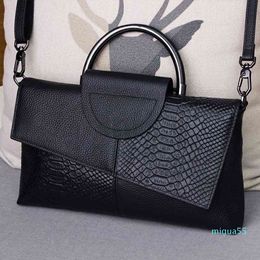 Leather Handbag fashion women's large capacity soft leather Cross Bag