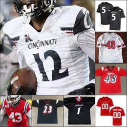 American College Football Wear NCAA Cincinnati Bearcats Football Jersey College Travis Kelce Desmond Ridder Michael Warren II Alec Pierce Pitts Wright Thomas