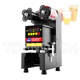 Fully Automatic Sealing Machine Kitchen Plastic Paper Bubble Tea Cup Sealer Commercial
