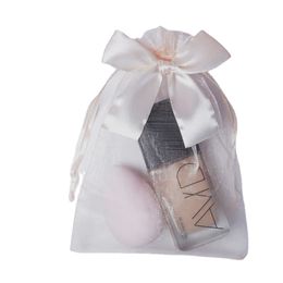 Organza Drawsting Bags champagne color Storage Bags With Bow Pack Jewelry Display Birthday Gift Candy Wrapping Wholesale
