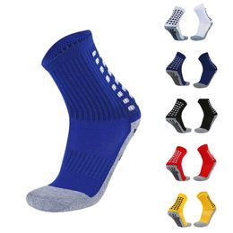 Men's Socks For Men Anti Slip Mid Tube Grip Sock 1Pair Anti-friction Spandex/Polyester Soccer Sweat-absorbent