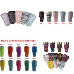 Drinkware Handle 30oz Reusable Ice Coffee Cup Sleeve Cover Neoprene Insulated Sleeves Holder Case Bags Pouch For 32oz Tumbler Mug 811 B3
