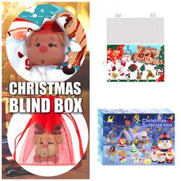 Christmas Countdown Advent Surprise Blind Box 24 Day Party Favor Santa Claus kids Gift Boxes Happy New Year