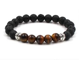 New Yoga Lava Rock Bracelets Turquoise Weathering Agate Gold Plated Bangles For Women & Men Gift