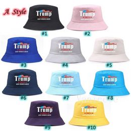 80 Styles USA Election Trump 2024 Fisherman Hat Party Hats Keep America Great Bucket Sun Cap Donald-Trump Campaign Caps T9I001506