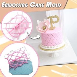 Cake Mold Diamond Sugar Paste Gum Icing Baking Fondant Embosser Cutter Icing Embosser Mould