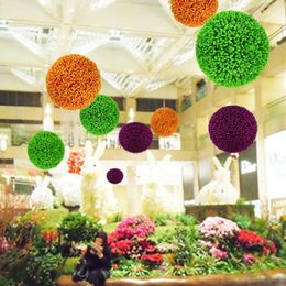 Artificial Grass Ball Plastic Plants Balls Wedding Party Home Decoration Outdoor Mall Supermarket Ceiling Decor