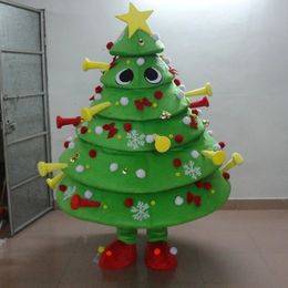 Performance xmas tree Mascot Costume Halloween Christmas Fancy Party Cartoon Character Outfit Suit Adult Women Men Dress Club Carnival Unisex Adults